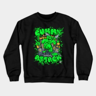 Attack of the Gummybear Green Crewneck Sweatshirt